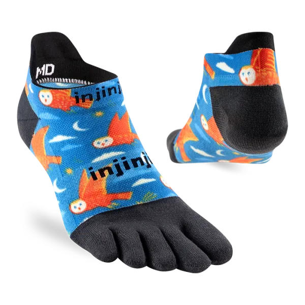 Injini Men's No Show Artist Designed Owls
