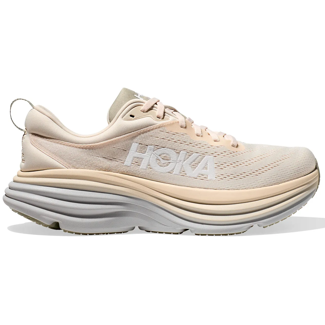 Hoka Men's Bondi 8 Oat Milk / Barley (Wide Width)