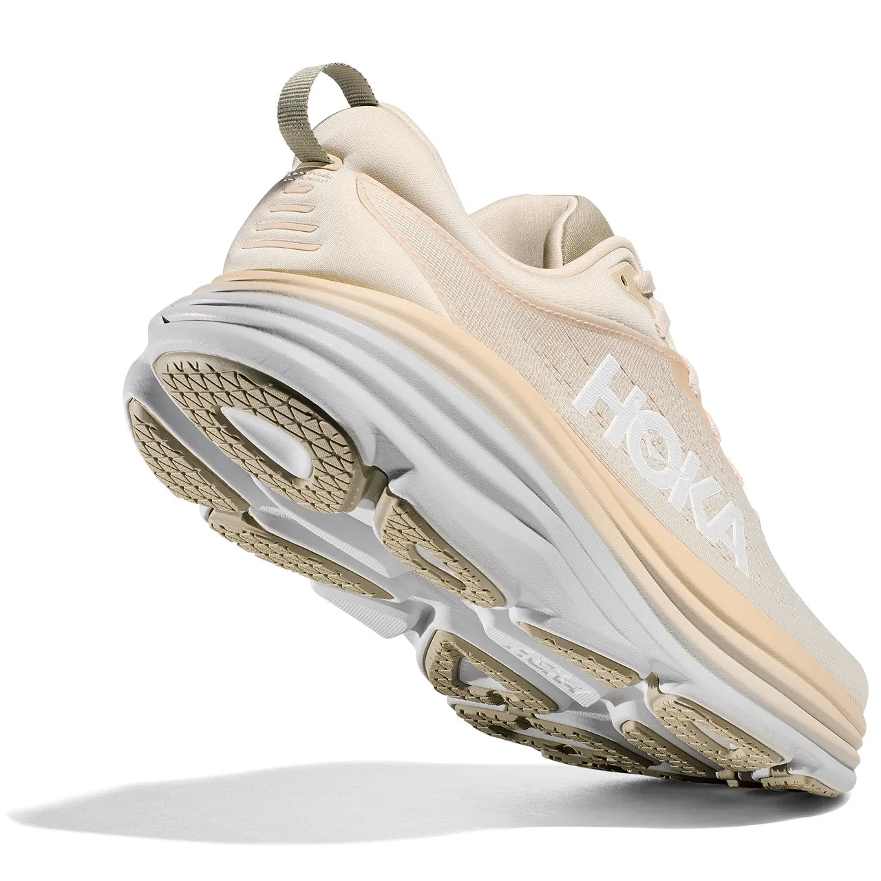 Hoka Men's Bondi 8 Oat Milk / Barley (Wide Width)