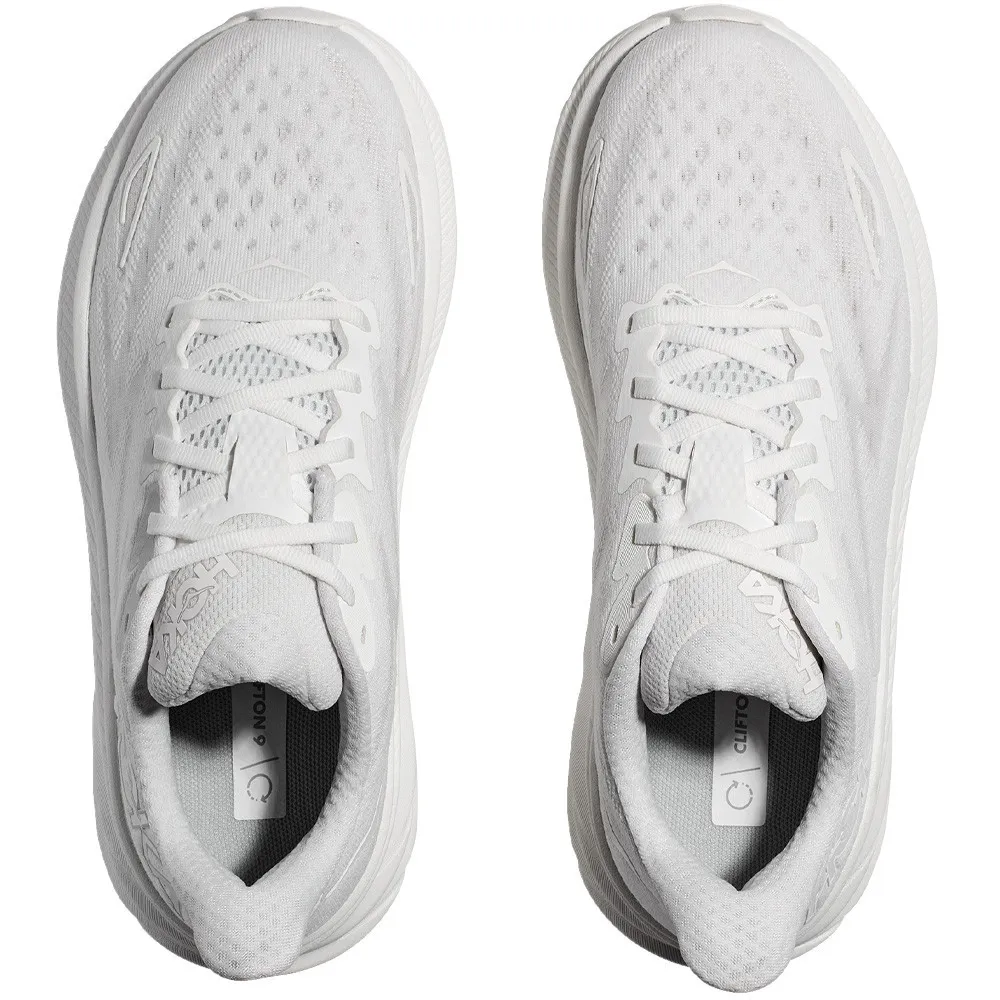 Hoka Women's Clifton 9 White / White (Wide Width)