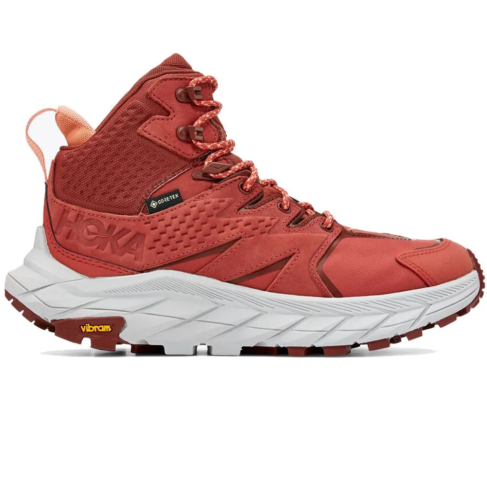 Hoka Women's Anacapa Mid Gore-Tex Hot Sauce / Cherry Mahogany