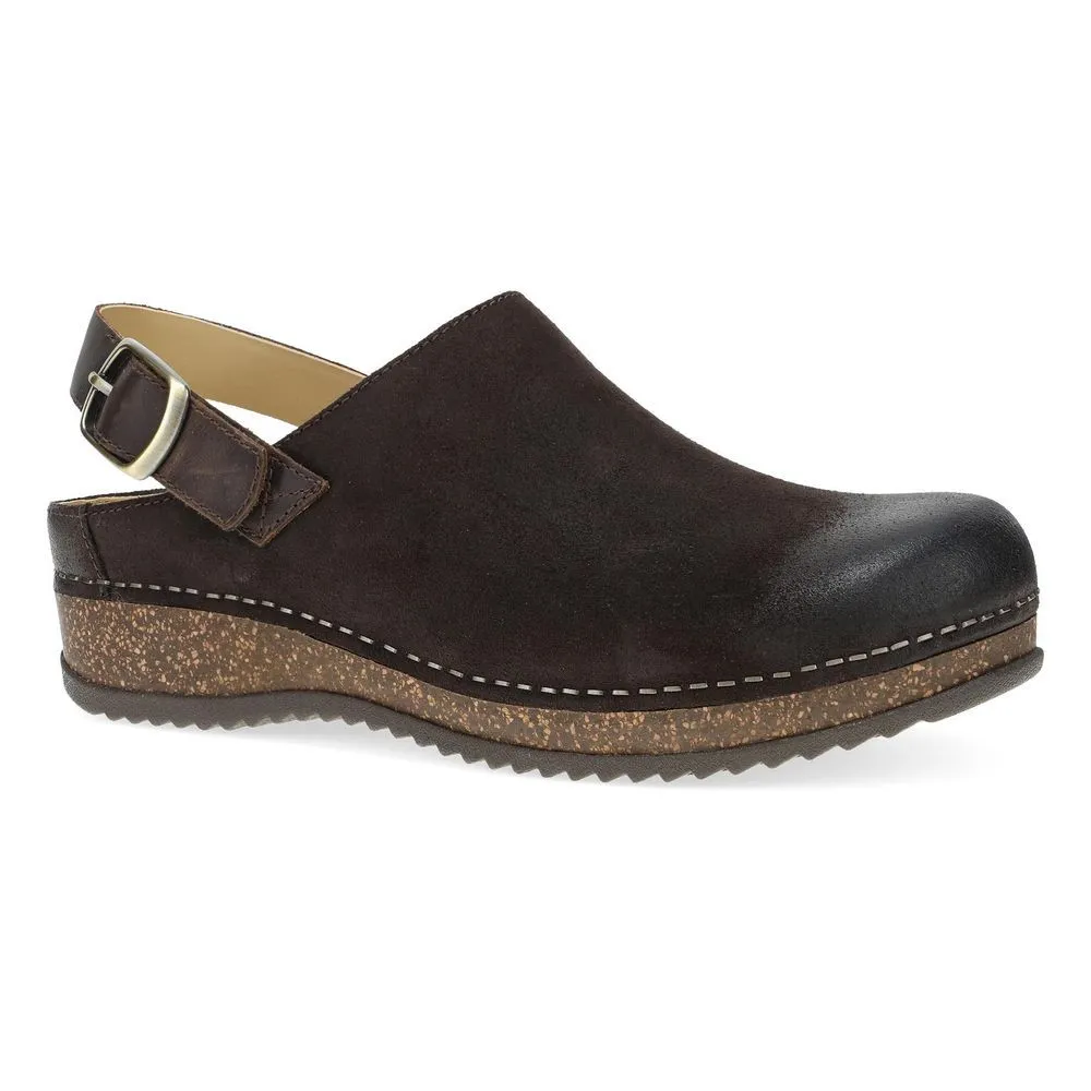 Dansko Women's Merrin Chocolate Burnished Suede