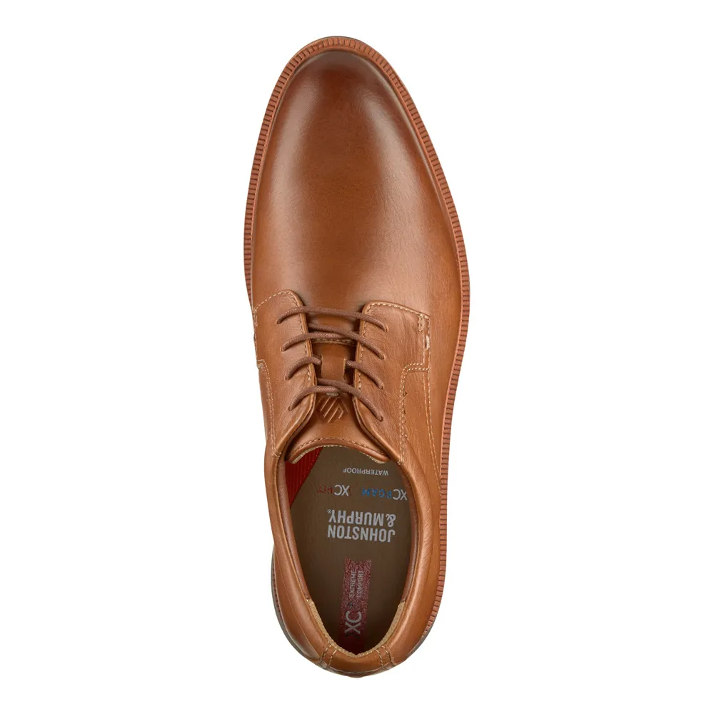 Johnston & Murphy Men's XC+ Parker Plain Toe Tan Waterproof Full