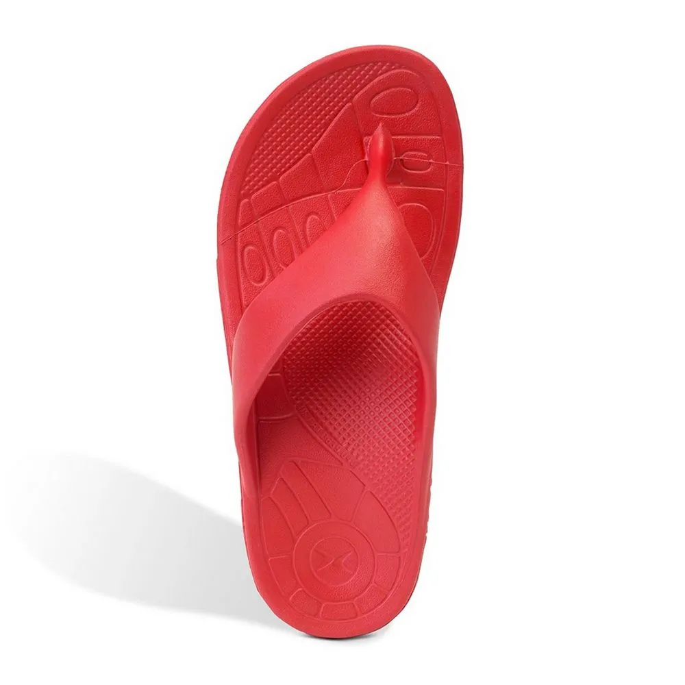 NEW AETREX men maui sandal in red Amazon.com | Aetrex Maui Orthopedic Mens Flip Flops - Arch  main image 3