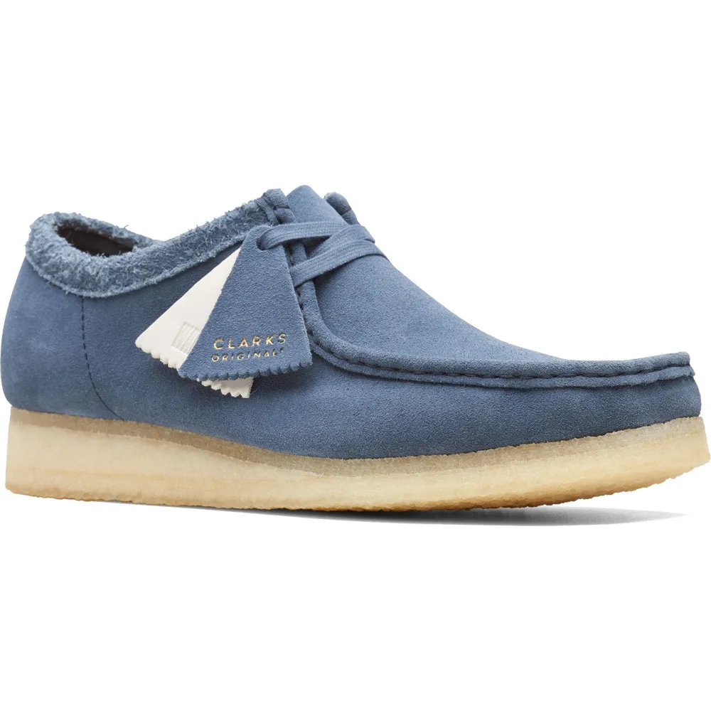 Clarks Men's Wallabee Blue Suede