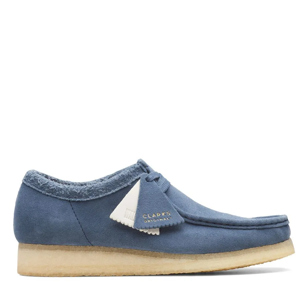 Clarks Men's Wallabee Blue Suede Clarks Men's Wallabee Blue Suede
