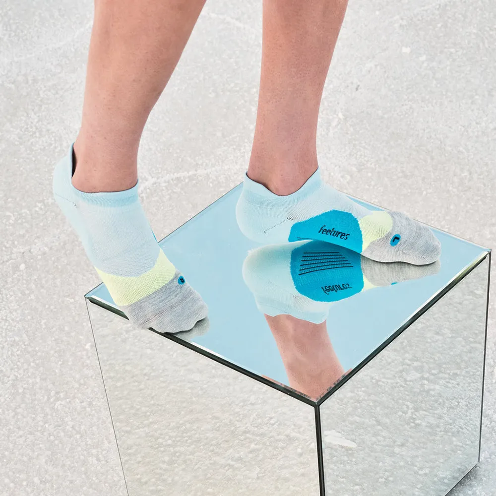 Chaussettes Feetures Elite Light Avec Languette No Show - Vert, Coussinées - 8