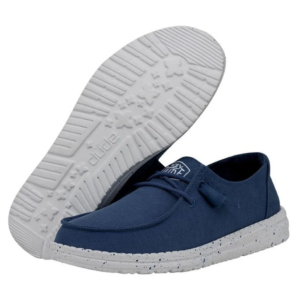 Hey Dude Ladies Wendy Stretch Folkstone Blue - Sharpe's Department Stores