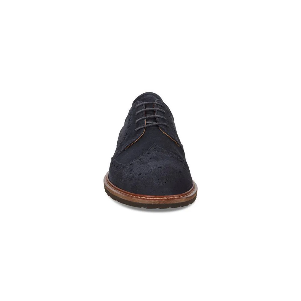 Ecco Men's Vitrus I Wing Tip Tie Navy