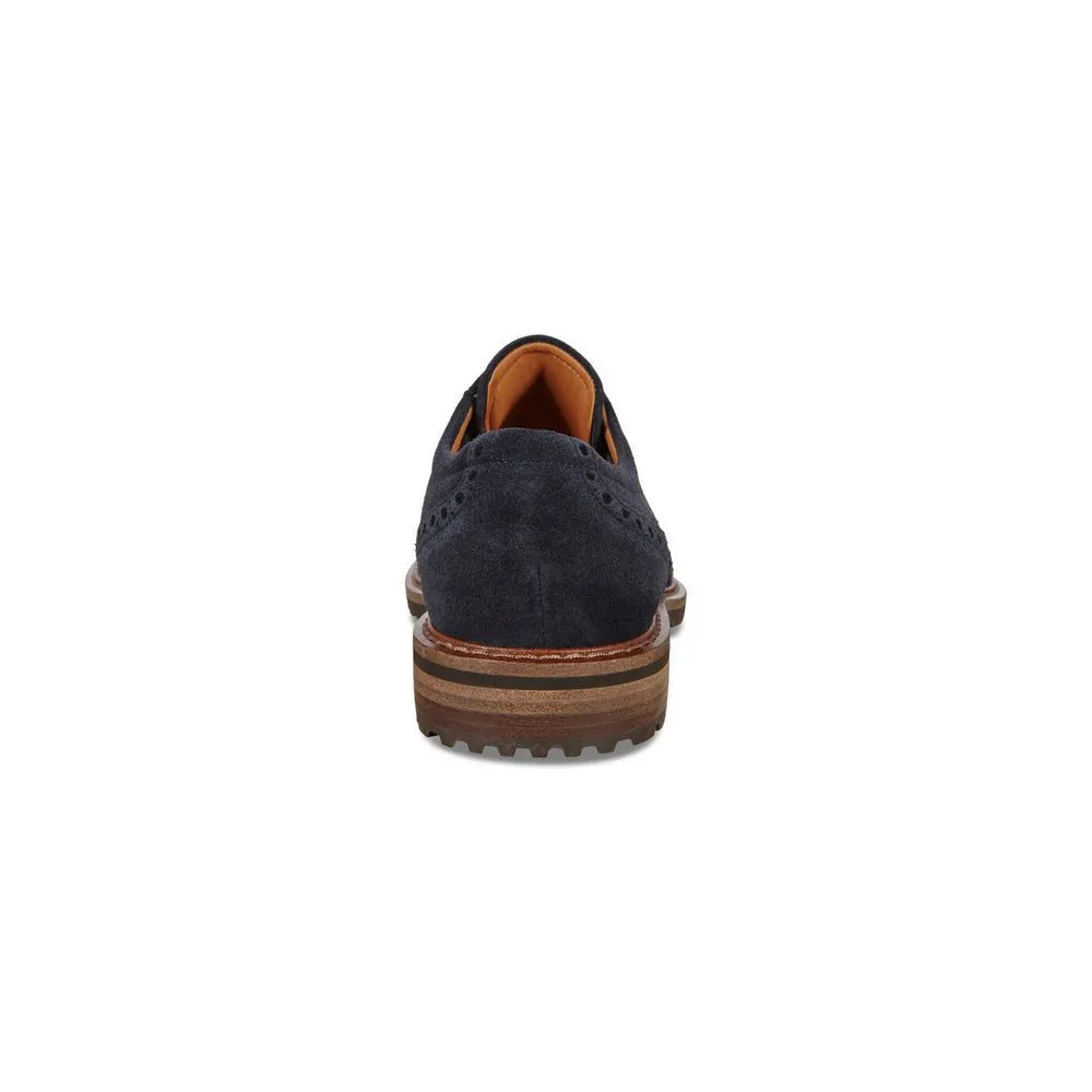 Ecco Men's Vitrus I Wing Tip Tie Navy