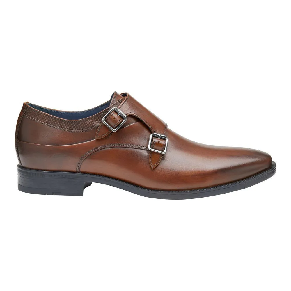 Johnston & Murphy Men's Gibbons Double-Buckle Monk Brown