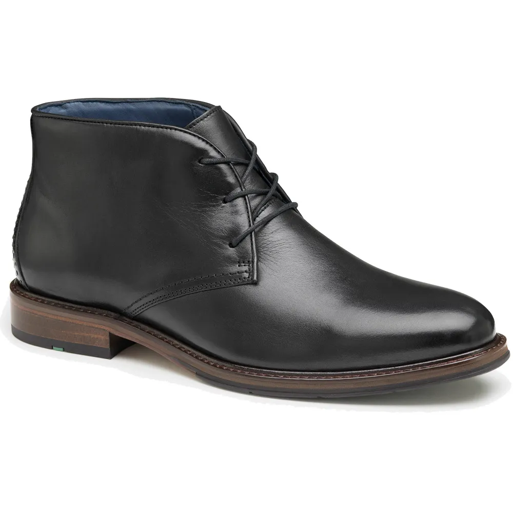 Johnston & Murphy Men's XC Flex Raleigh Chukka Black Full Grain