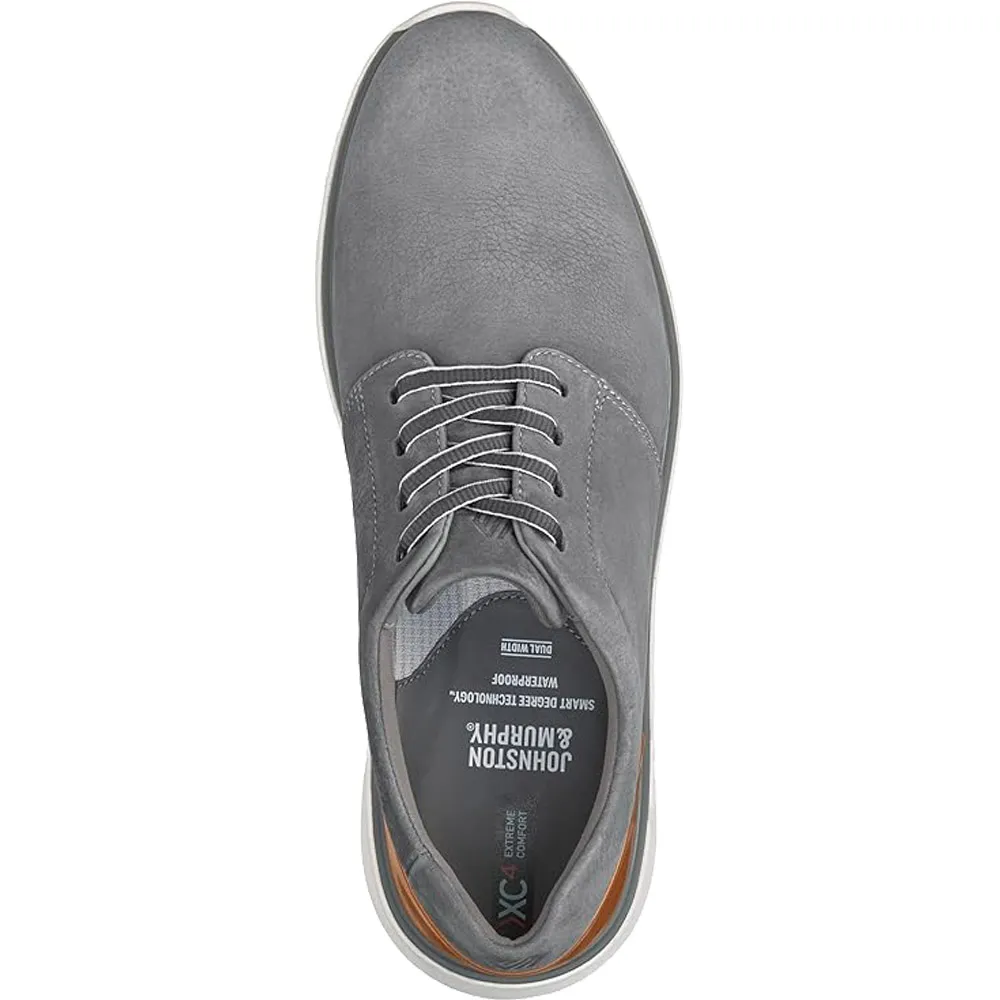 Johnston & Murphy Men's XC4 Prentiss Plain Toe Gray Nubuck