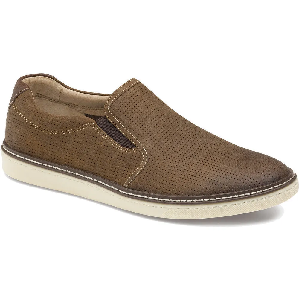 Johnston & Murphy Men's McGuffey Slip-On Tan Oiled Leather