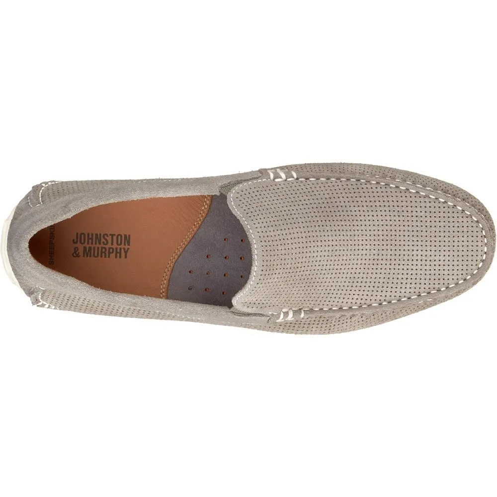 Johnston & Murphy Men's Cort Perf Venetian Grey