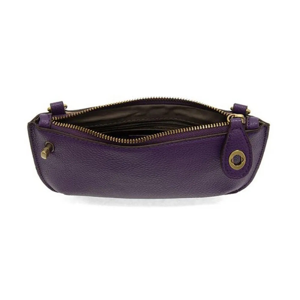 Joy Susan Mini Crossbody Wristlet Clutch Midnight Purple
