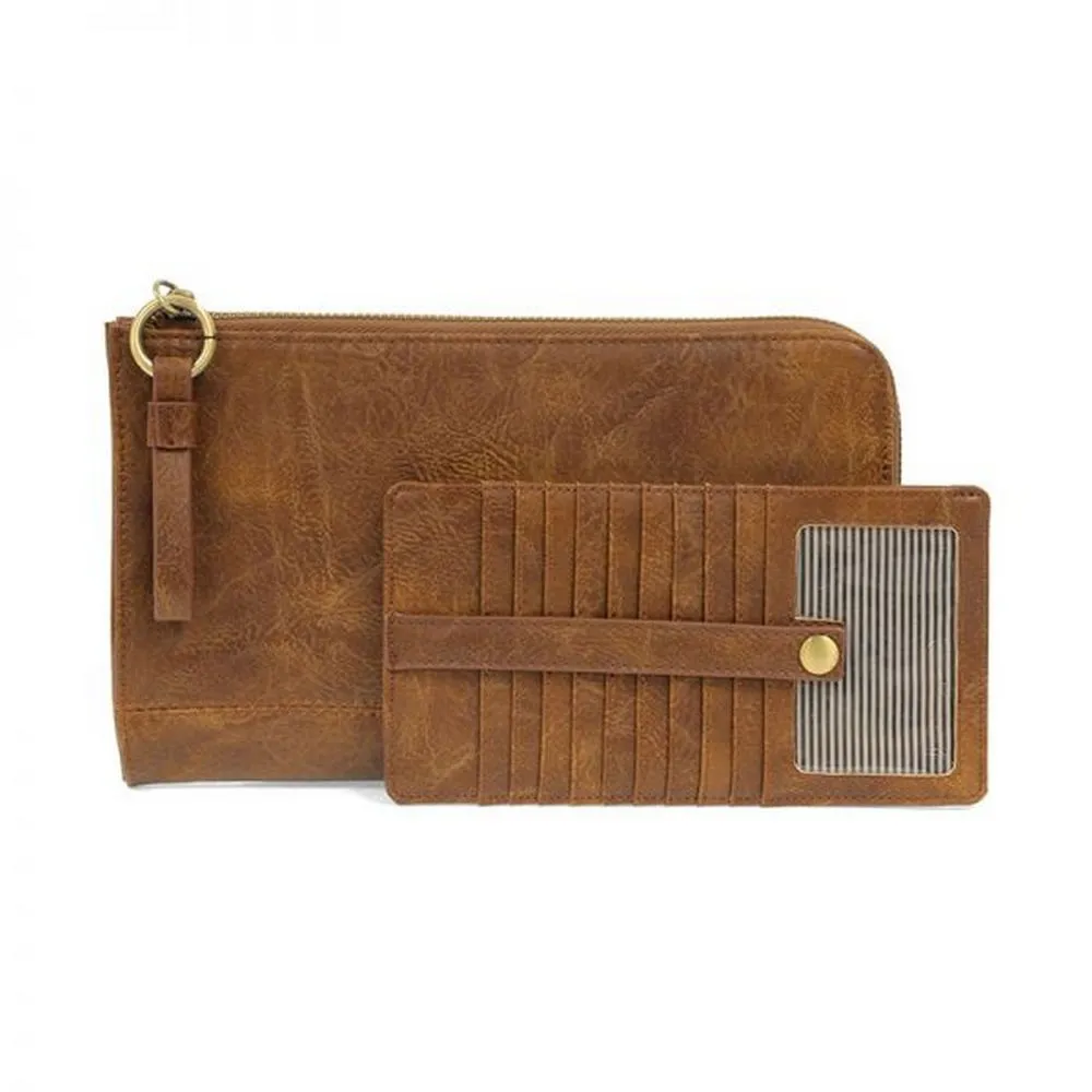 Joy Susan Karina Convertible Wristlet & Wallet Pecan