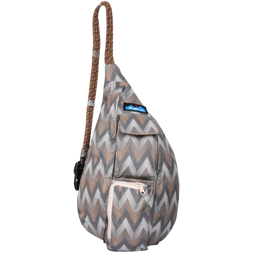 NEW KAVU mini rope sack bag in topo smash Mini Remix Rope Bag – KAVU.com main image 3