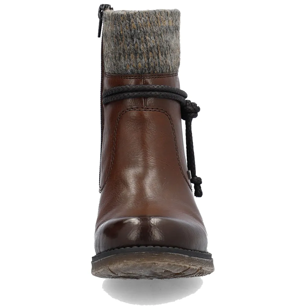 Rieker Women's 79688 Fee Brown / Graphit