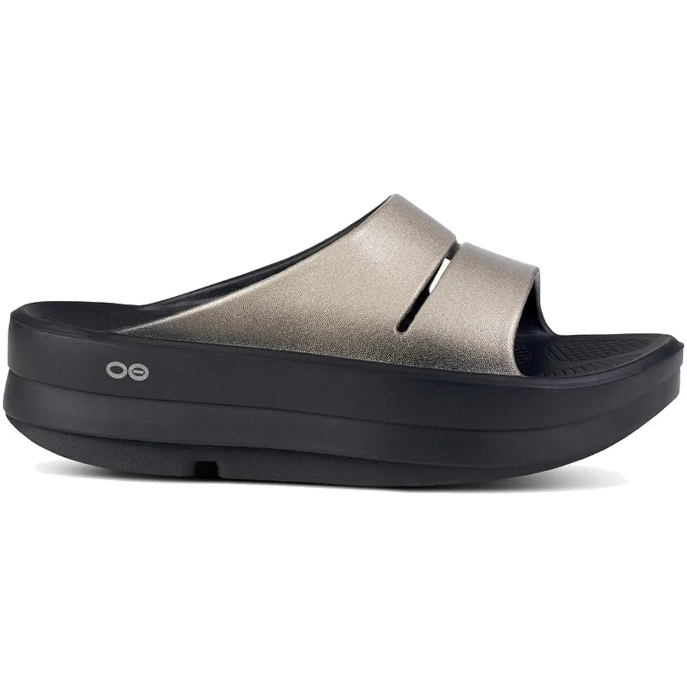 【新品】OOFOS OOmega OOahh Luxe 28 厚底Stacked OOFOS Oomega OOahh Stacked Slide for Women – Shoe Country Warehouse