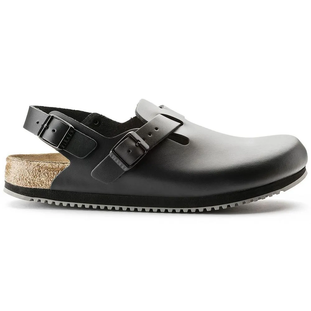 Birkenstock Tokio Super Grip Leather (Narrow Width) Black display picture 2