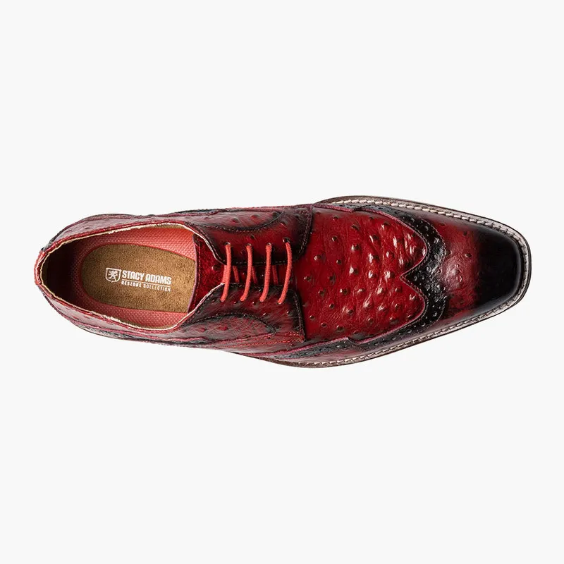 Stacy Adams Men's Gennaro Wingtip Oxford Red