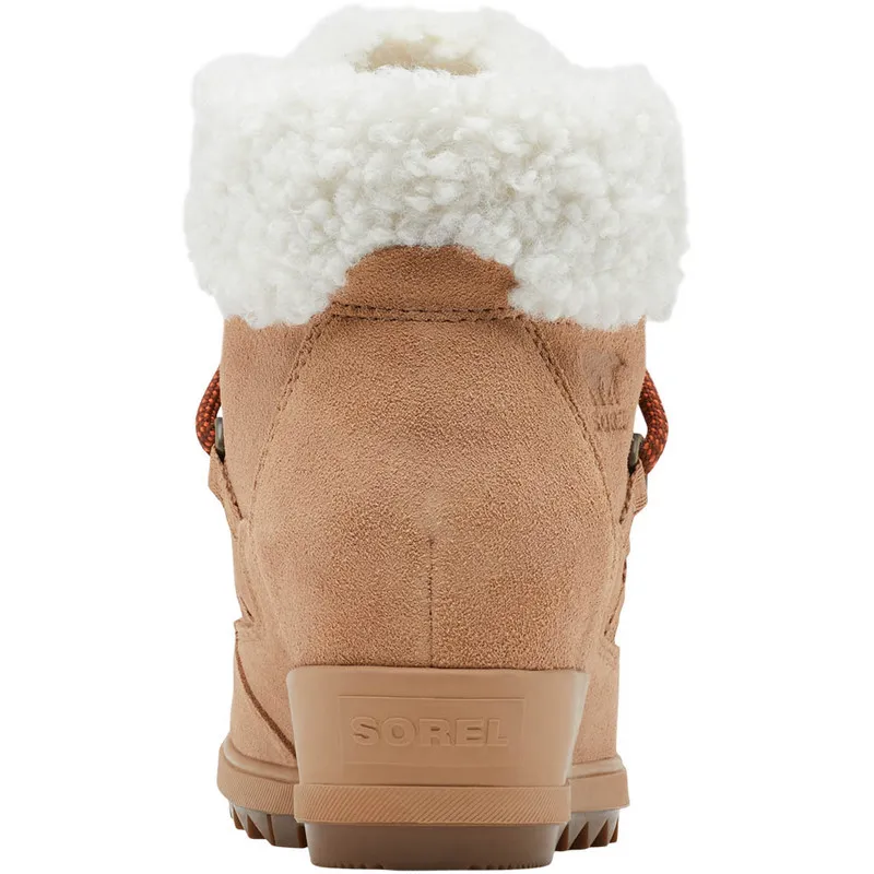 Sorel Women's Evie Cozy Lace Bootie Tawny Buff / Wood