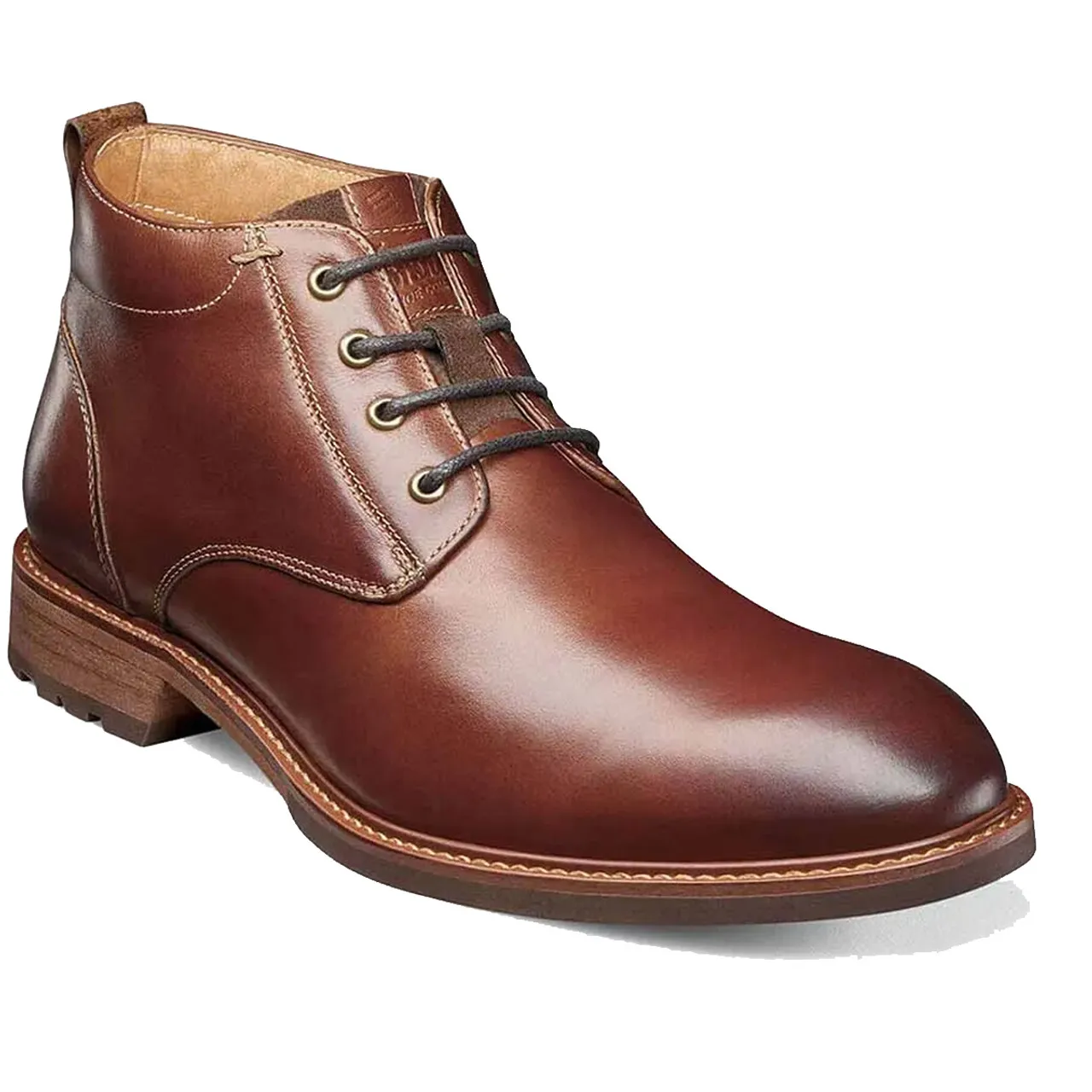 Florsheim Chestnut Leather Boots Florsheim Chestnut Lookout Plain Toe Lace Up | Mercari main image 4