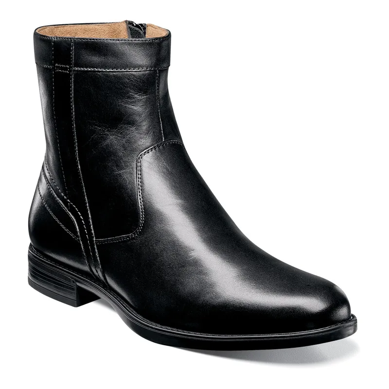 ボトムズ Florsheim Men's Midtown Zipper Boot Black