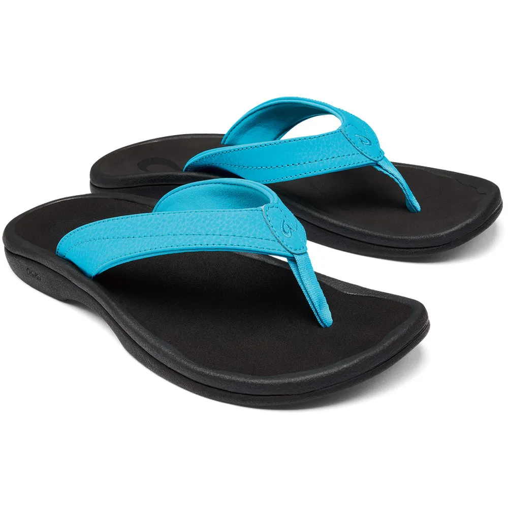 ohana！ Olukai Women's 'Ohana Turquoise / Onyx