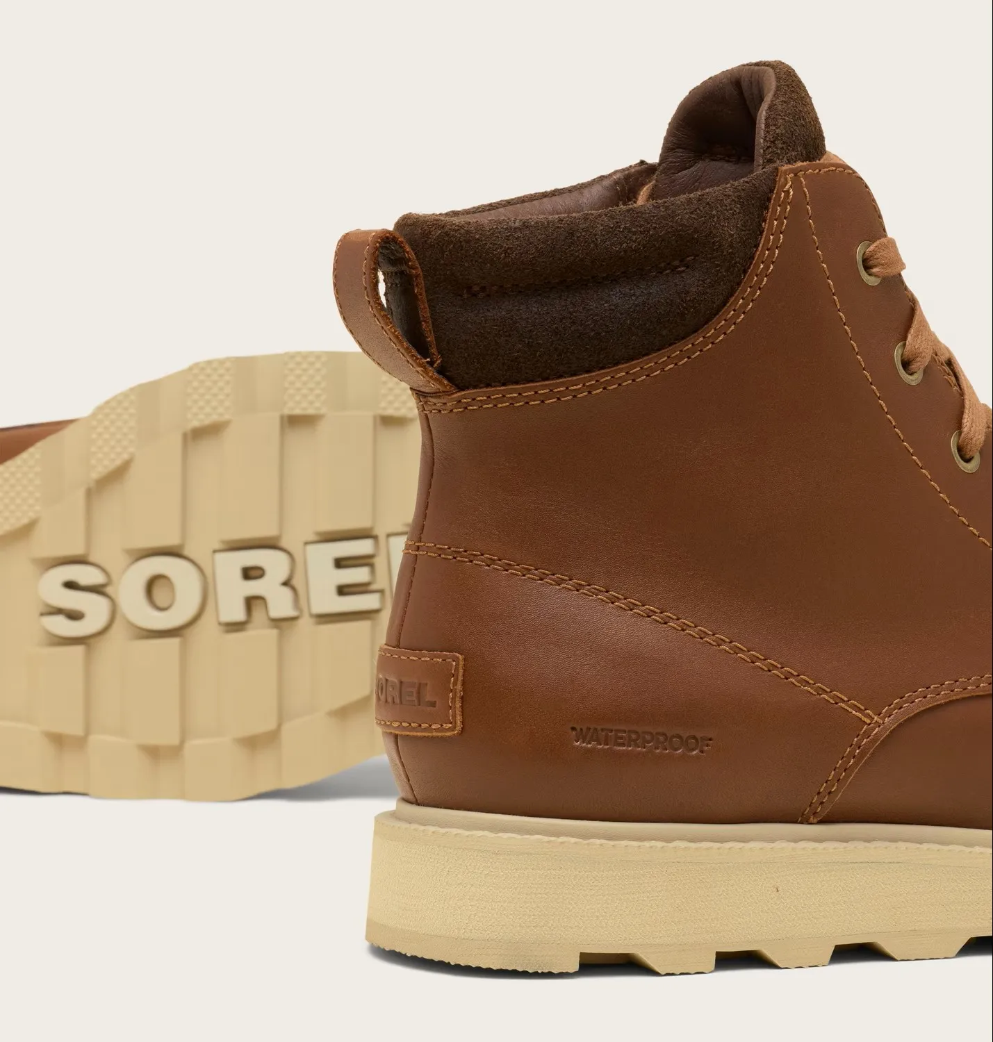 sorel madson hiker tobacco Sorel Men's Madson II Moc Toe Waterproof Boot Velvet Tan / Tobacco