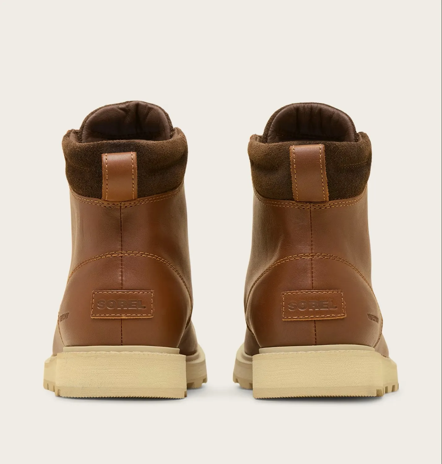 Sorel Men's Madson II Moc Toe Waterproof Boot Velvet Tan / Tobacco