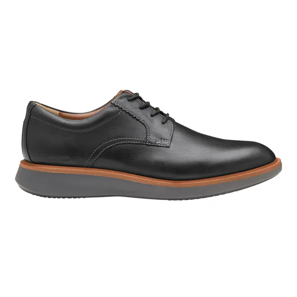 Johnston & Murphy Men's XC+ Parker Plain Toe Black Waterproof Full Grain