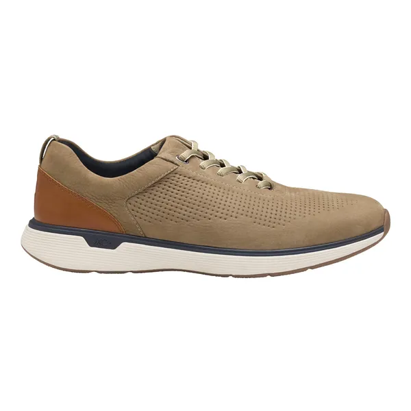Johnston & Murphy Men's XC4 Prentiss 2 Embossed U-Throat Taupe Tumbled Nubuck