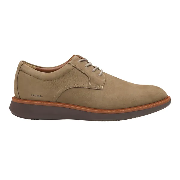 Johnston & Murphy Men's XC+ Parker Plain Toe Taupe Waterproof Nubuck