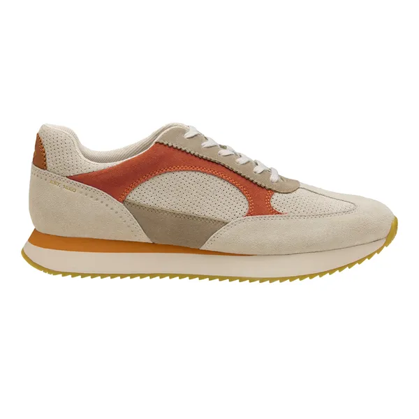 Johnston & Murphy Men's Chase Perfed T-Toe Taupe / Beige / Rust Suede