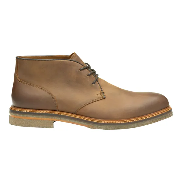 Johnston & Murphy Men's Calder Chukka Brown Oiled Full Grain
