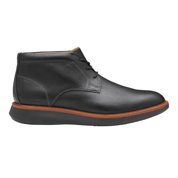 Johnston & Murphy Men's XC+ Parker Chukka Boot Black Waterproof Full Grain Leather