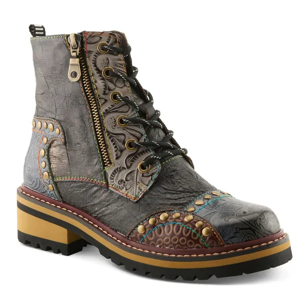 Spring Step L'Artiste Women's Rugup Bootie Slate Multi
