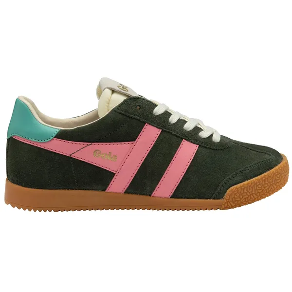 Gola Women's Elan Dark Khaki / Bubblegum / Sea Mist