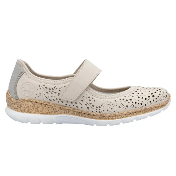 Rieker Women's N4299 Nikita Perle / Cement / Perlcreme