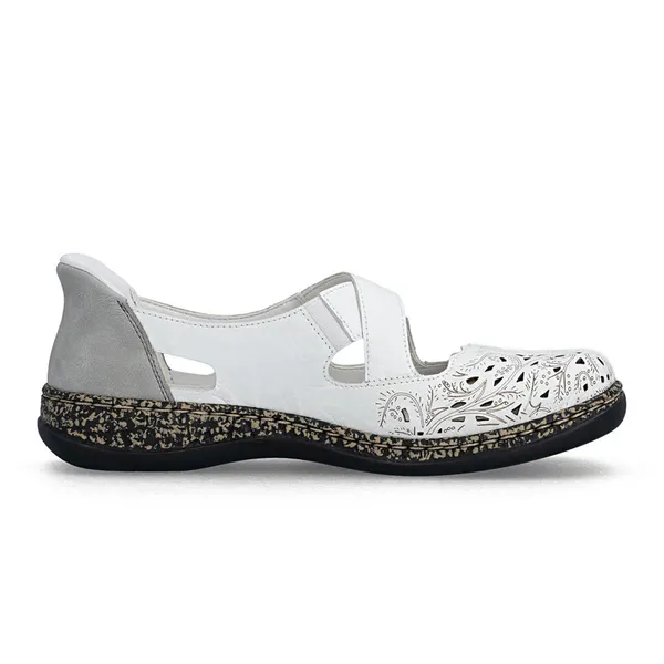 Rieker Women's 46352 Daisy Weiss / Cement