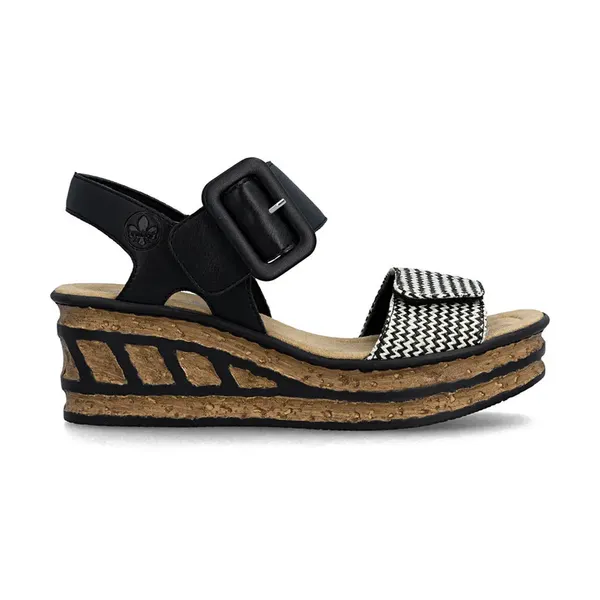 Rieker Women's 68172 Rose Black Multi