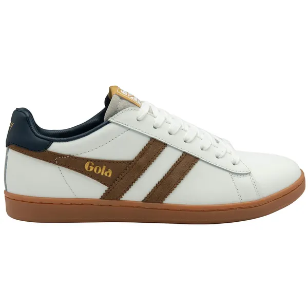 Gola Men's Equipe II Leather White / Tobacco / Navy