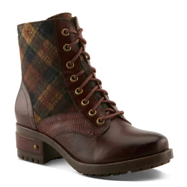 Spring Step L'Artiste Women's Marty-Plaid Brown Multi