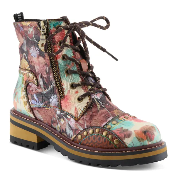Spring Step L'Artiste Women's Rugup-Flower Brown Multi