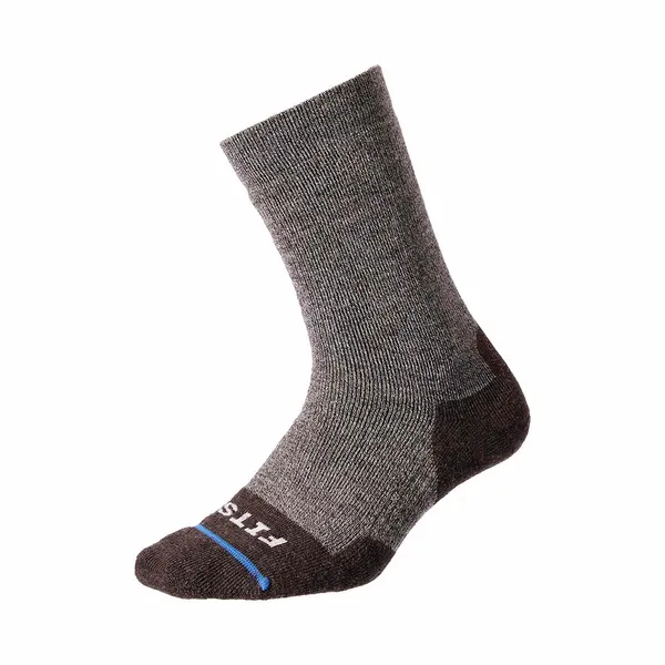 Fits Men's Medium Crew Hiker Brown