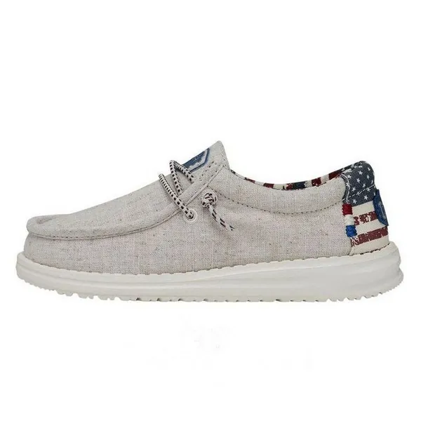 Hey Dude Youth Wally Off White Patriotic