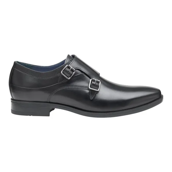 Johnston & Murphy Men's Gibbons Double-Buckle Monk Black