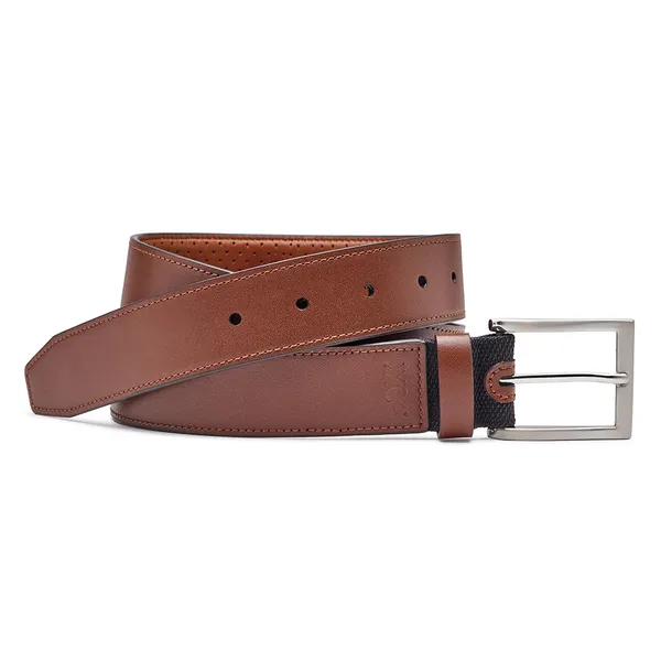 Johnston & Murphy Center Laser Belt Tan